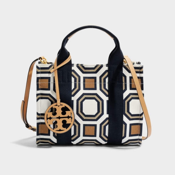 Tory Burch Handbags - Tory Burch Miller Canvas Crossbody Mini Tote Bag